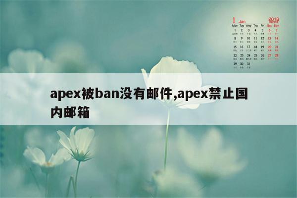 apex被ban没有邮件,apex禁止国内邮箱