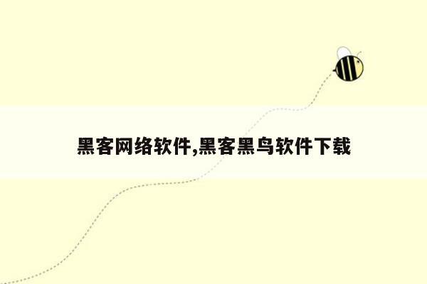 黑客网络软件,黑客黑鸟软件下载