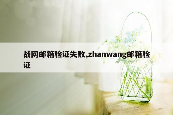 战网邮箱验证失败,zhanwang邮箱验证