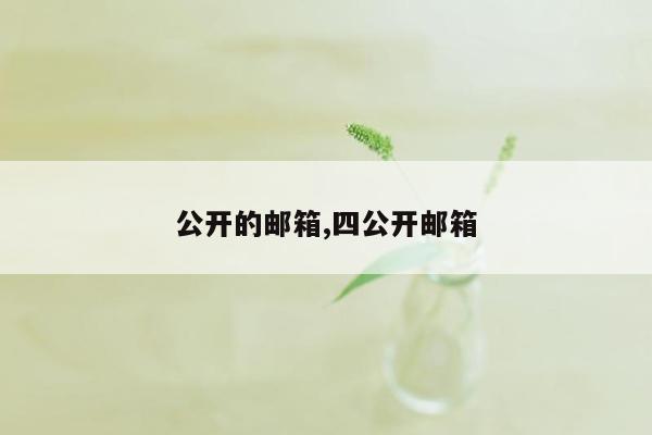 公开的邮箱,四公开邮箱