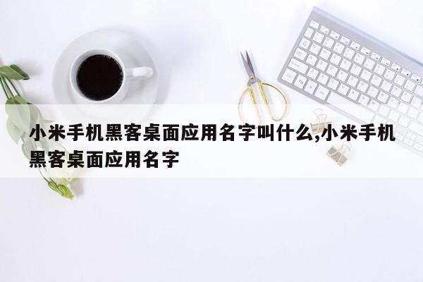 小米手机黑客桌面应用名字叫什么,小米手机黑客桌面应用名字