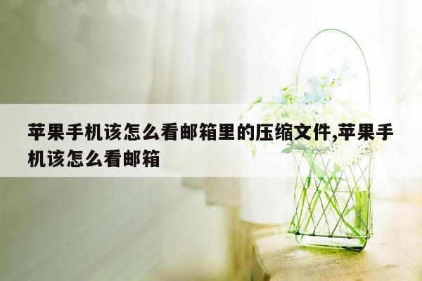 苹果手机该怎么看邮箱里的压缩文件,苹果手机该怎么看邮箱