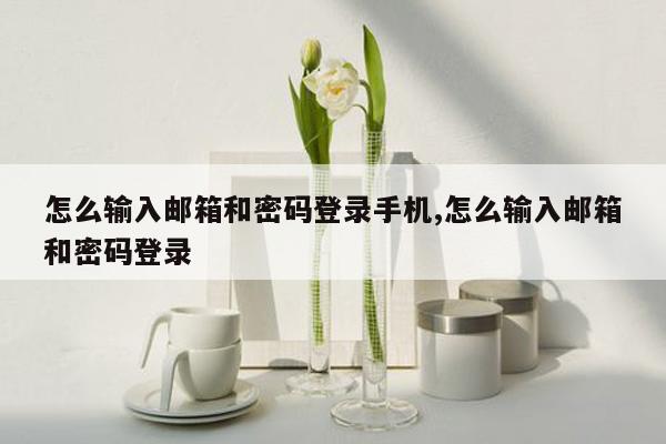 怎么输入邮箱和密码登录手机,怎么输入邮箱和密码登录