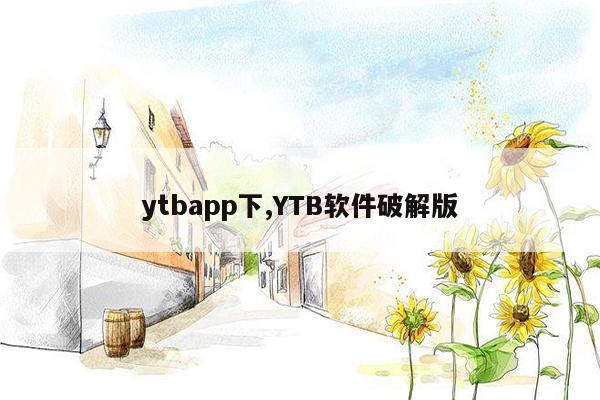 ytbapp下,YTB软件破解版