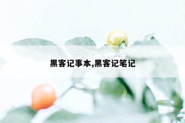 黑客记事本,黑客记笔记