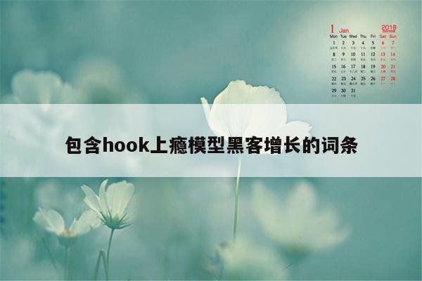 包含hook上瘾模型黑客增长的词条