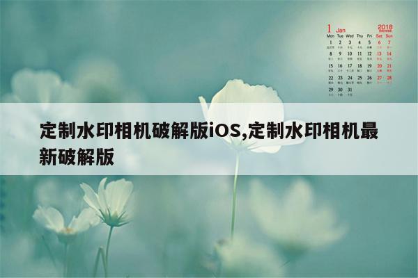 定制水印相机破解版iOS,定制水印相机最新破解版