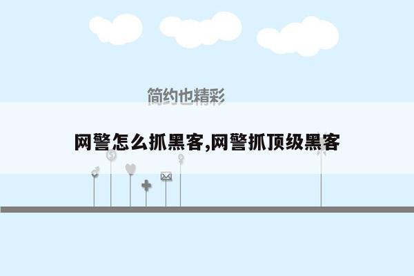 网警怎么抓黑客,网警抓顶级黑客