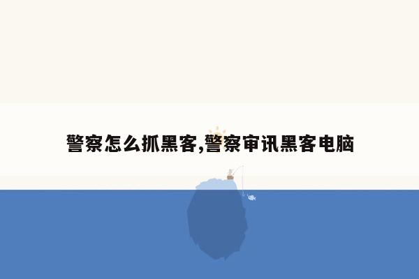 警察怎么抓黑客,警察审讯黑客电脑