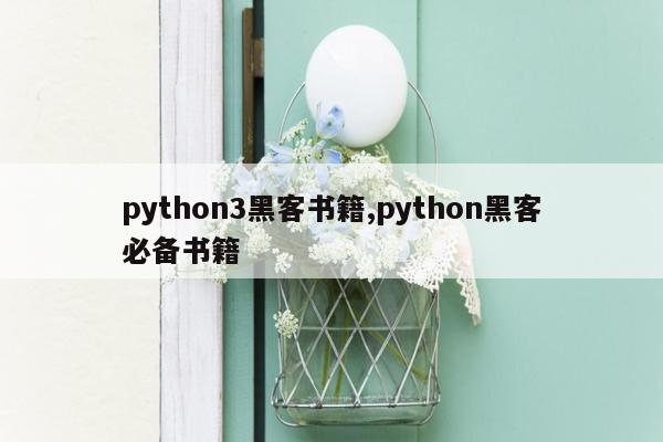 python3黑客书籍,python黑客必备书籍