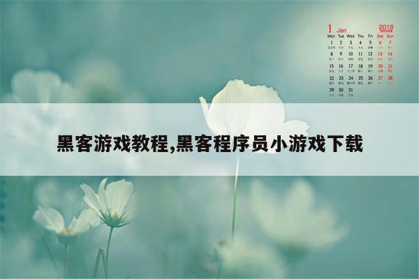 黑客游戏教程,黑客程序员小游戏下载