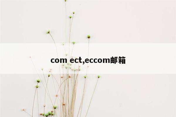 com ect,eccom邮箱