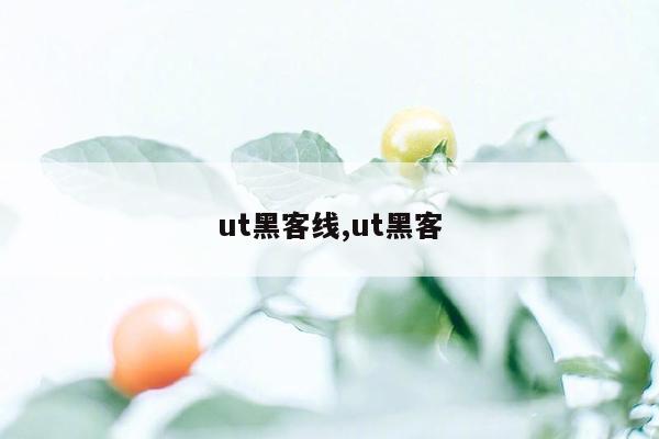 ut黑客线,ut黑客