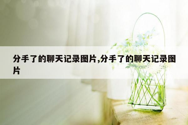 分手了的聊天记录图片,分手了的聊天记录图片