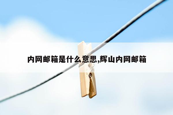 内网邮箱是什么意思,辉山内网邮箱