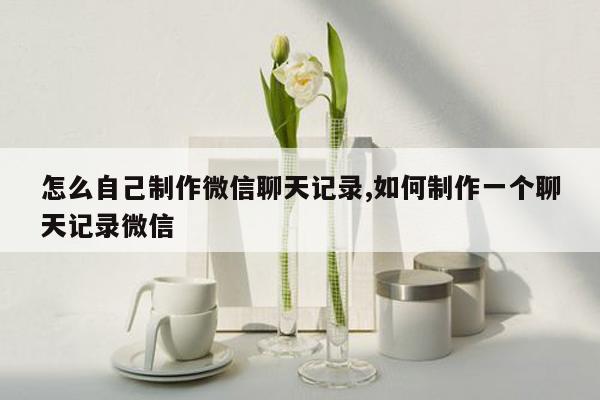 怎么自己制作微信聊天记录,如何制作一个聊天记录微信