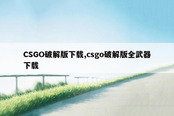 CSGO破解版下载,csgo破解版全武器下载