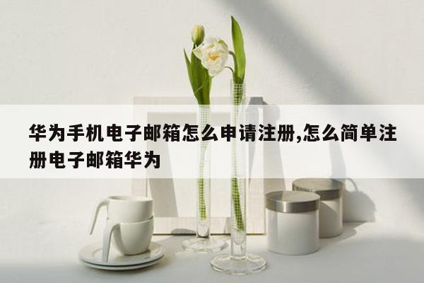 华为手机电子邮箱怎么申请注册,怎么简单注册电子邮箱华为