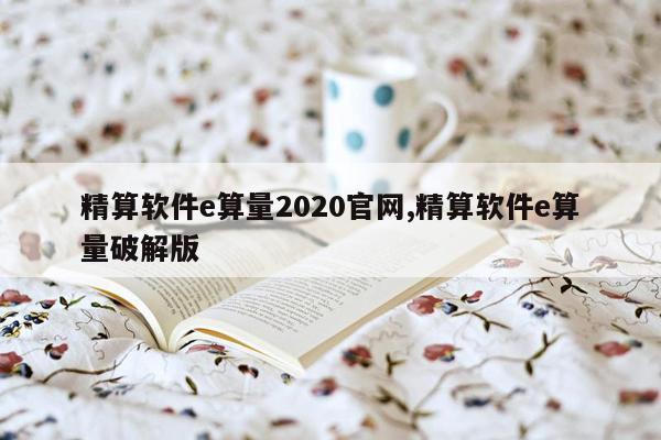 精算软件e算量2020官网,精算软件e算量破解版