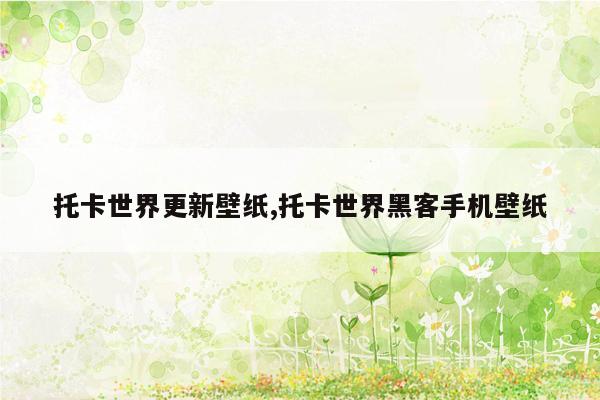 托卡世界更新壁纸,托卡世界黑客手机壁纸