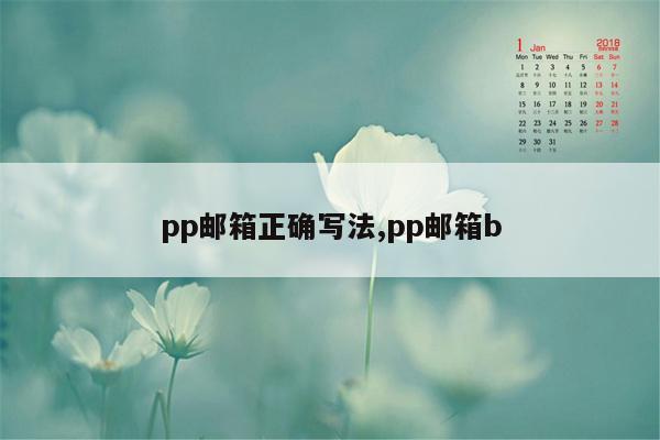 pp邮箱正确写法,pp邮箱b