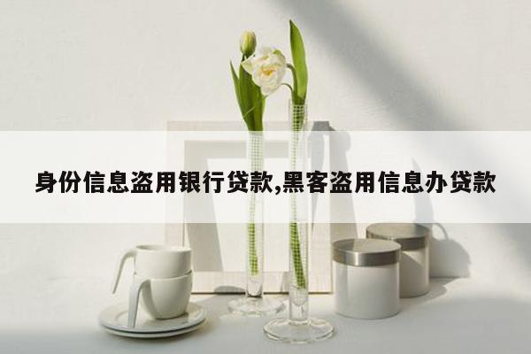 身份信息盗用银行贷款,黑客盗用信息办贷款