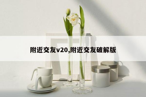 附近交友v20,附近交友破解版