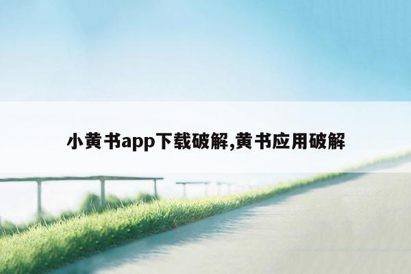 小黄书app下载破解,黄书应用破解