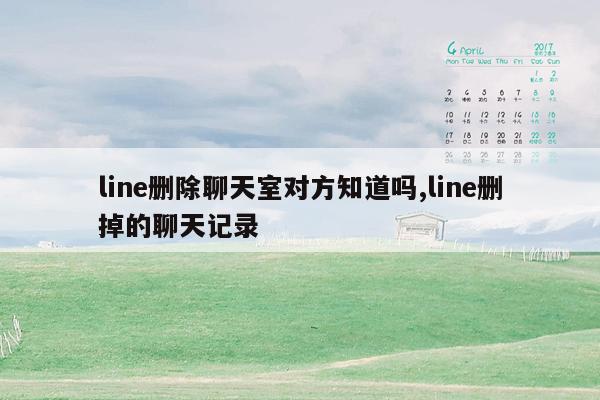 line删除聊天室对方知道吗,line删掉的聊天记录