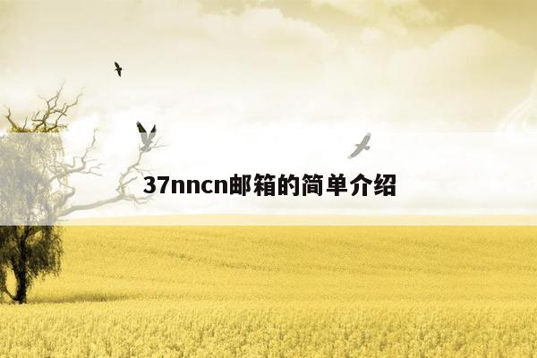 37nncn邮箱的简单介绍