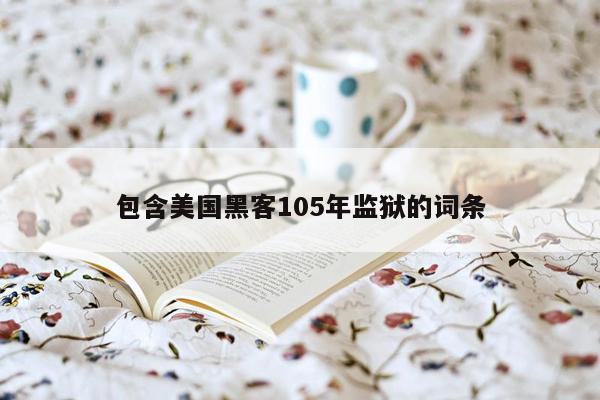 包含美国黑客105年监狱的词条