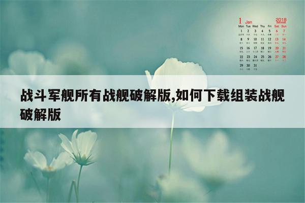 战斗军舰所有战舰破解版,如何下载组装战舰破解版