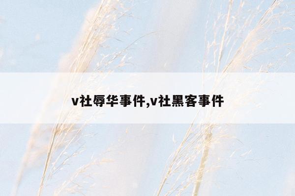 v社辱华事件,v社黑客事件