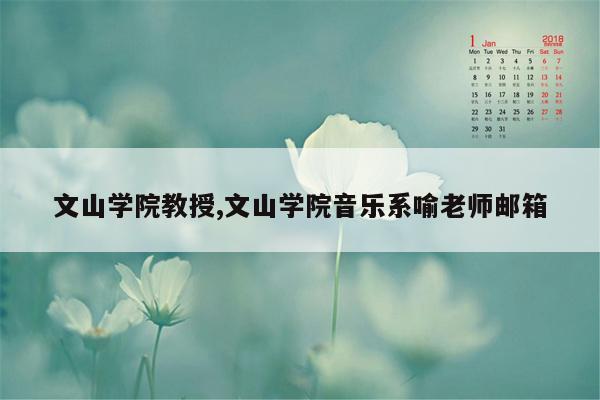 文山学院教授,文山学院音乐系喻老师邮箱