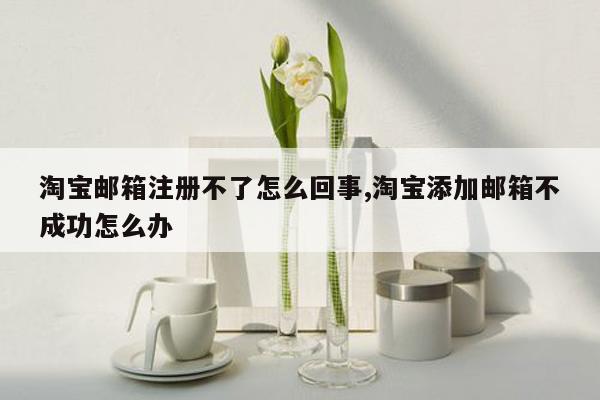 淘宝邮箱注册不了怎么回事,淘宝添加邮箱不成功怎么办