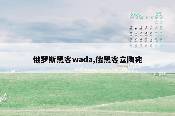 俄罗斯黑客wada,俄黑客立陶宛