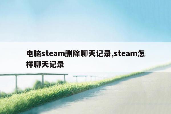 电脑steam删除聊天记录,steam怎样聊天记录